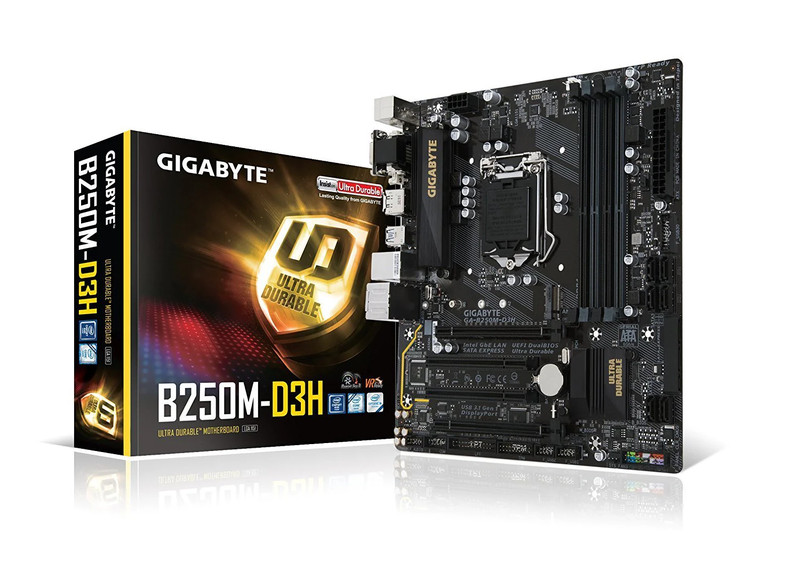 Gigabyte GA-B250M-D3H - Intel Micro ATX Motherboard - اللوحة الأم